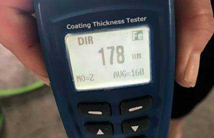 Coating Thickness testing